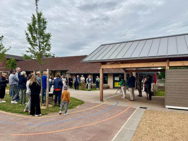 INUAUGURATION de la cour d'école de Roncherolles-sur-le-Vivier (76)