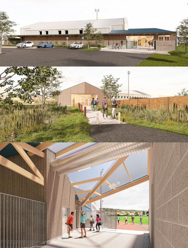 Vestiaires du stade Pacy-Ménilles & réhabilitation du gymnase Sylvie Lehongre