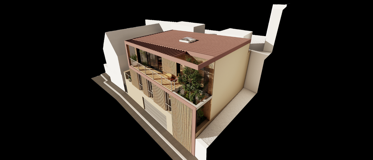Maison contemporaine inversée pour vue par dessus les toits (76)