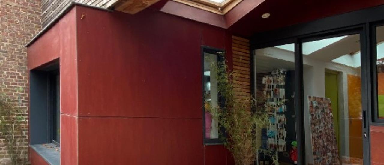 Métamorphose d'un ancien garage transformé en salon & création d'un mobilier sur mesure(76)