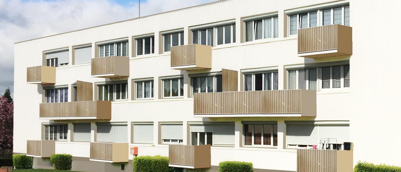 Réhabilitation d'un immeuble de 10 logements de Gendarmerie (76)
