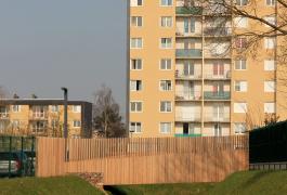 Passerelle piétons et cycles  dans le Quartier Rétimare à Yvetot (76)