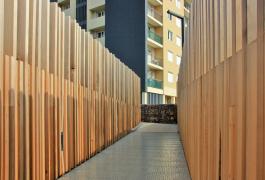 Passerelle piétons et cycles  dans le Quartier Rétimare à Yvetot (76)