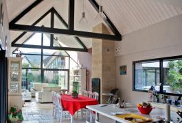 Maison en double-nef ossature bois à énergie positive à Pavilly (76)