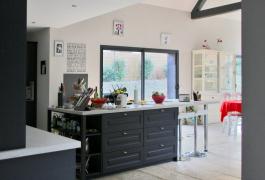 Maison en double-nef ossature bois à énergie positive à Pavilly (76)