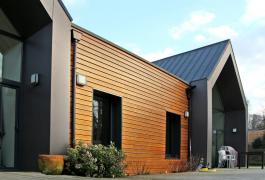 Maison en double-nef ossature bois à énergie positive à Pavilly (76)