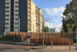 Passerelle piétons et cycles  dans le Quartier Rétimare à Yvetot (76)