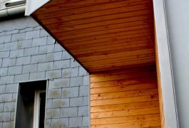 Agrandissement pour une liaison verticale de zinc et de bois  à Yvetot (76)