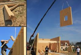 Bureaux passifs  en bardage bois brulé au cœur du Pays de Caux (76)
