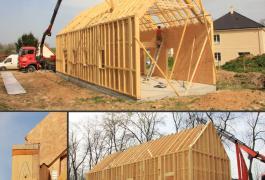 Bureaux passifs  en bardage bois brulé au cœur du Pays de Caux (76)