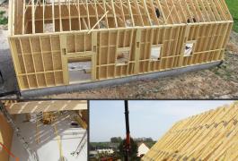 Bureaux passifs  en bardage bois brulé au cœur du Pays de Caux (76)