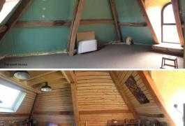 Aménagement d'un comble en chambre d'adolescent et mezzanine à Yvecrique (76)