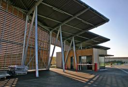 Déchèterie communautaire en bois thermo-traité à Fleury/Orne (14)