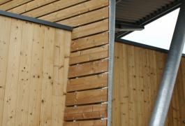 Déchèterie communautaire en bois thermo-traité à Fleury/Orne (14)
