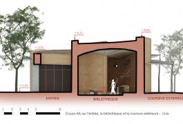 Pavillon d'exposition en terre au Musée National Boubou Hama de Niamey - Niger