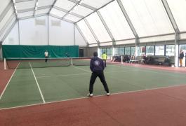 Liaison couverte en tôles ouvragées et tennis couvert à Octeville sur Mer (76)