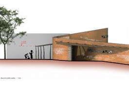 Pavillon d'exposition en terre au Musée National Boubou Hama de Niamey - Niger