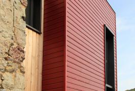 Bois rouge pour un agrandissement d'une maison fécampoise (76)