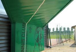 Liaison couverte en tôles ouvragées et tennis couvert à Octeville sur Mer (76)