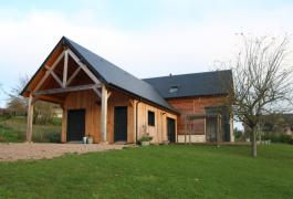 Maison bois entre tradition et modernité en Pays d'Auge (14)