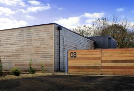Volumes épurés pour maison ossature bois BBC à Flamanville (76)