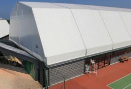 Liaison couverte en tôles ouvragées et tennis couvert à Octeville sur Mer (76)