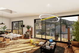 Maison contemporaine inversée pour vue par dessus les toits (76)