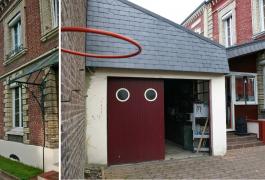 Métamorphose d'un ancien garage transformé en salon & création d'un mobilier sur mesure(76)