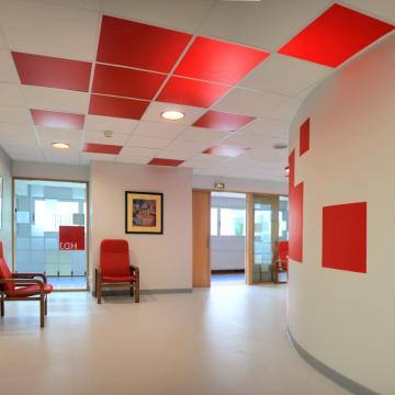 Pixels colorés pour un service d'Hospitalisation de jour (Bois Guillaume - 76)
