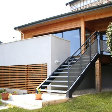 Agrandissement ossature bois d'une maison de caractère - Le Havre  (76)