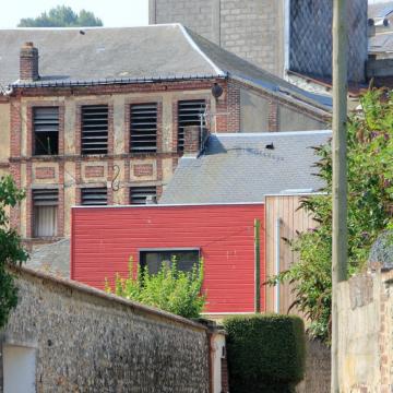 Bois rouge pour un agrandissement d'une maison fécampoise (76)