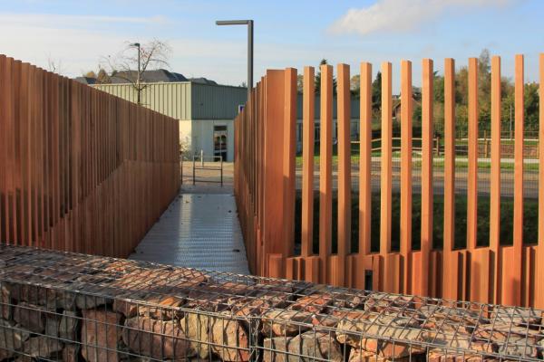 Passerelle piétons et cycles  dans le Quartier Rétimare à Yvetot (76)