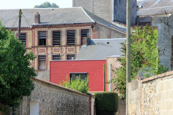 Bois rouge pour un agrandissement d'une maison fécampoise (76)