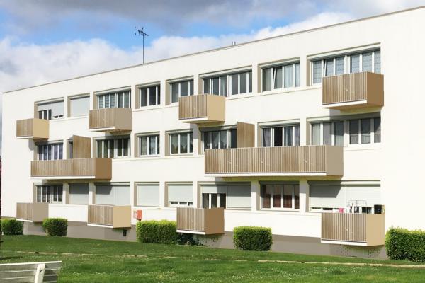 Réhabilitation d'un immeuble de 10 logements de Gendarmerie (76)