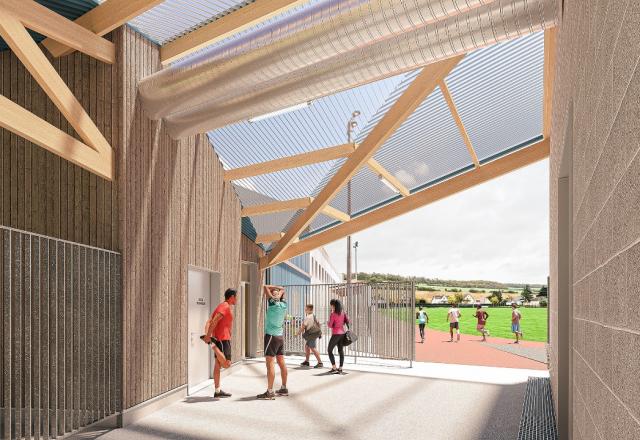 Nouveaux vestiaires du stade Pacy-Ménilles & réhabilitation du gymnase Sylvie Lehongre (27)