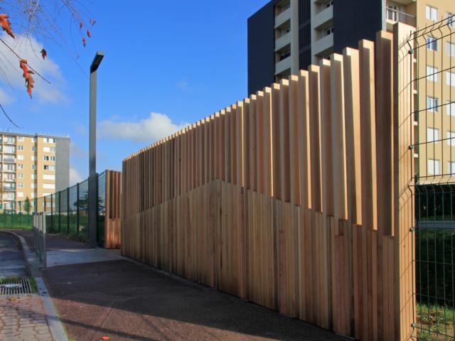 Passerelle piétons et cycles  dans le Quartier Rétimare à Yvetot (76)