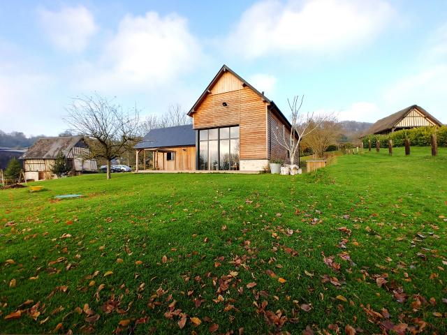 Maison bois entre tradition et modernité en Pays d'Auge (14)