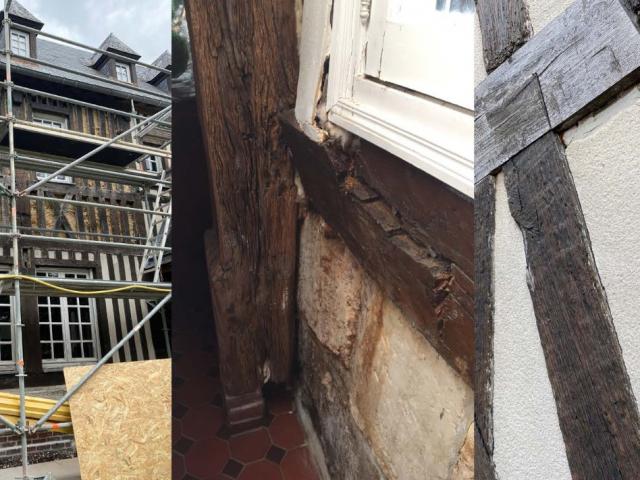Rénovation/remplacement de façades en colombages et divers travaux de reprises à Roumare (76)