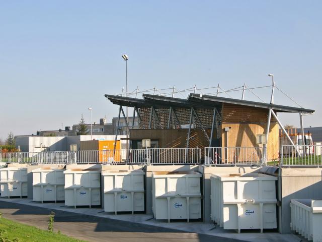 Déchèterie communautaire en bois thermo-traité à Fleury/Orne (14)