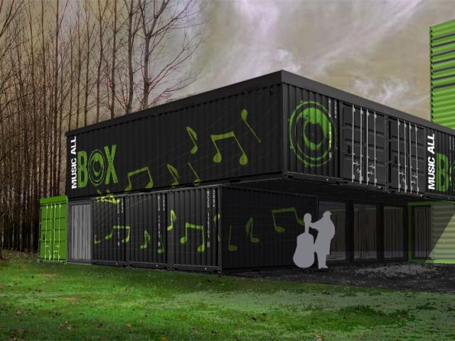 MUSIC ALL BOX - des containers pour des studios d'enregistrement