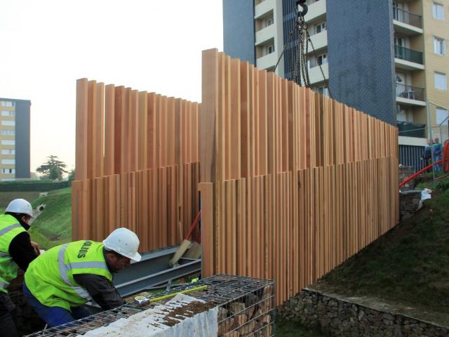 Passerelle piétons et cycles  dans le Quartier Rétimare à Yvetot (76)