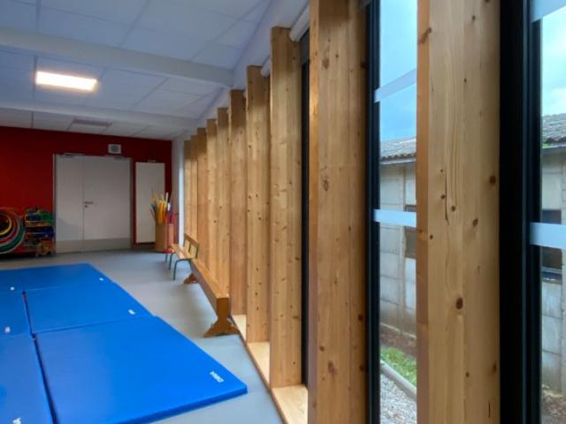 Salle de motricité pour le groupe scolaire de Portbail-sur-Mer (50)