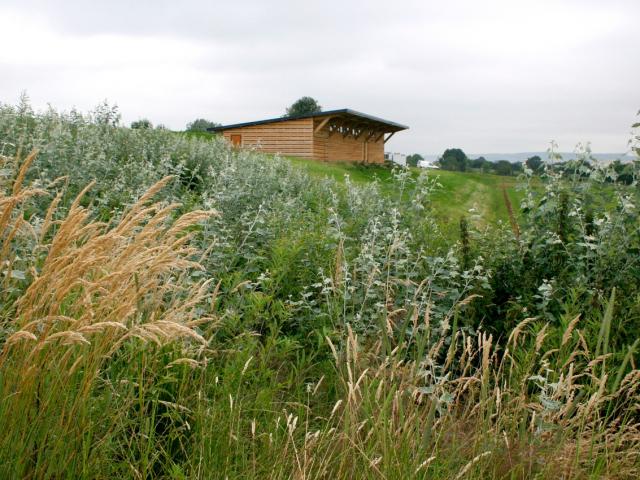 Aires sportives et vestiaires du club de football à Mesnières-en-Bray (76)