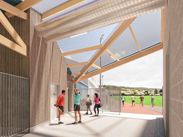Nouveaux vestiaires du stade Pacy-Ménilles & réhabilitation du gymnase Sylvie Lehongre (27)