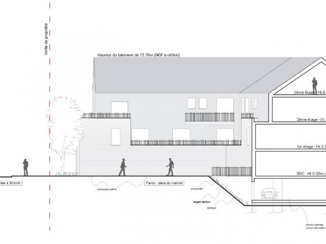 Ensemble collectif de 41 logements PSLA/PLUS et commerces